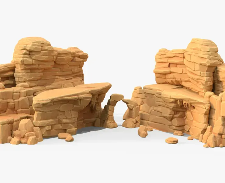 Stylized SandStone Rock Pack