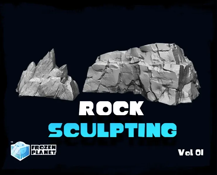 Mastering Rock Sculpting Tutorial in Zbrush Vol 01