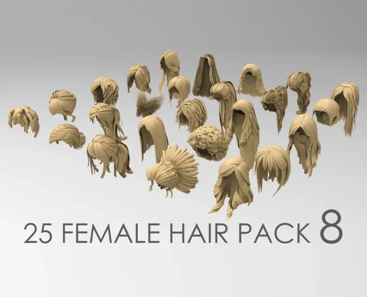 25 female hair pack 8