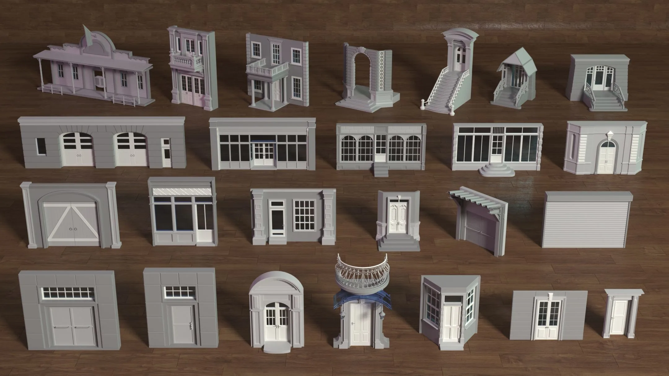 Building Facade Collection 1 - 25 pieces