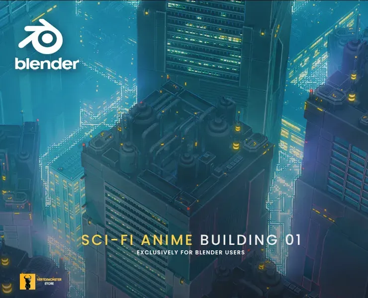 Sci-Fi Anime Building 01