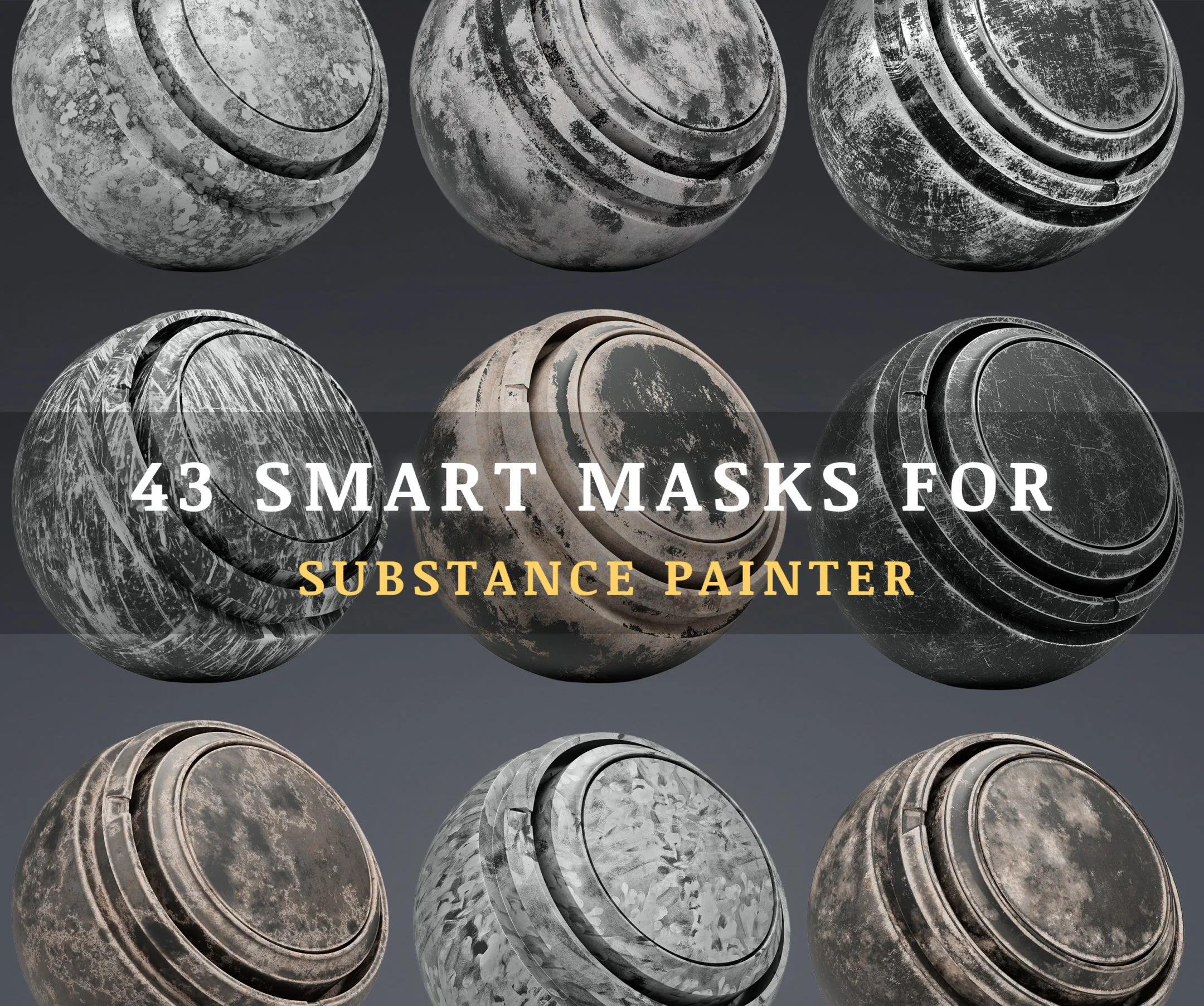 High-Detail Smart Masks / substance painter Vol 02