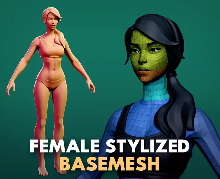 Female Stylized Basemesh