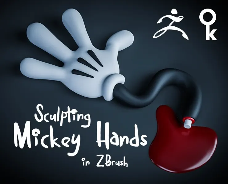 Sculpting Mickey Hands in ZBrush