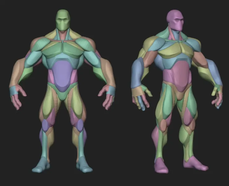 Stylized Hero Anatomy Blockout