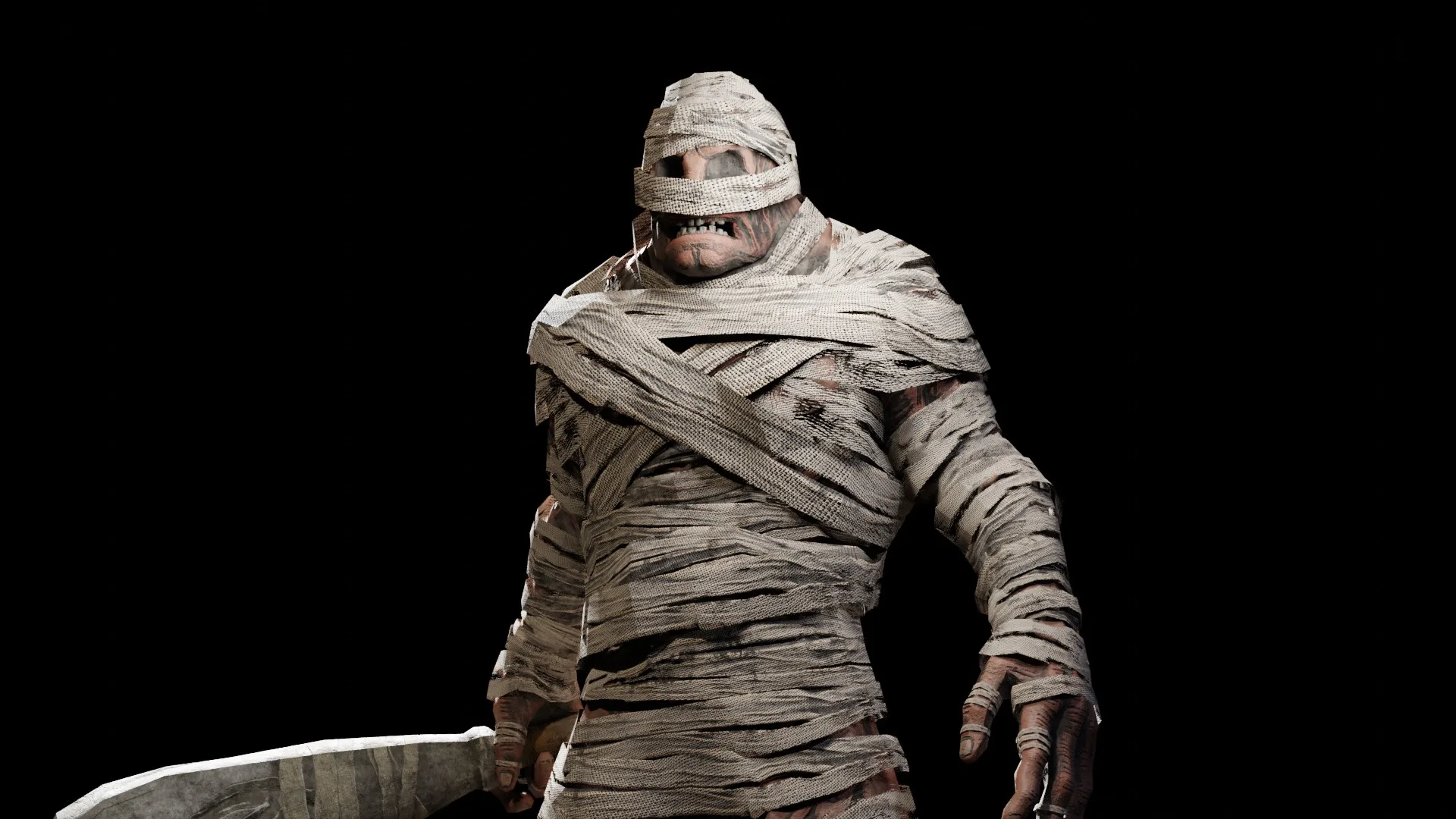 Mummy giant low-poly