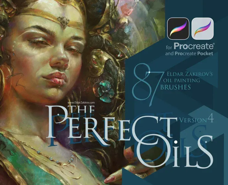 The Perfect Oils for Procreate: 87+ Oil Painting Realistic Brushes