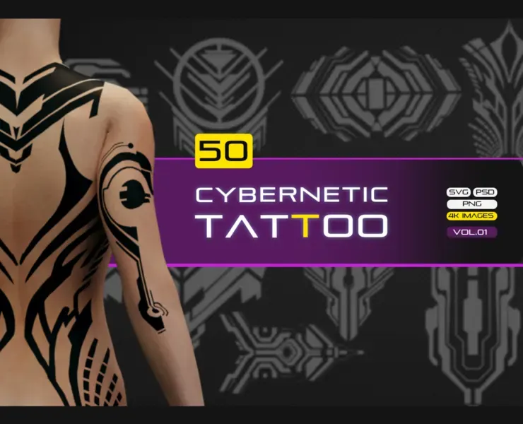 50 CYBERNETIC TATTOO