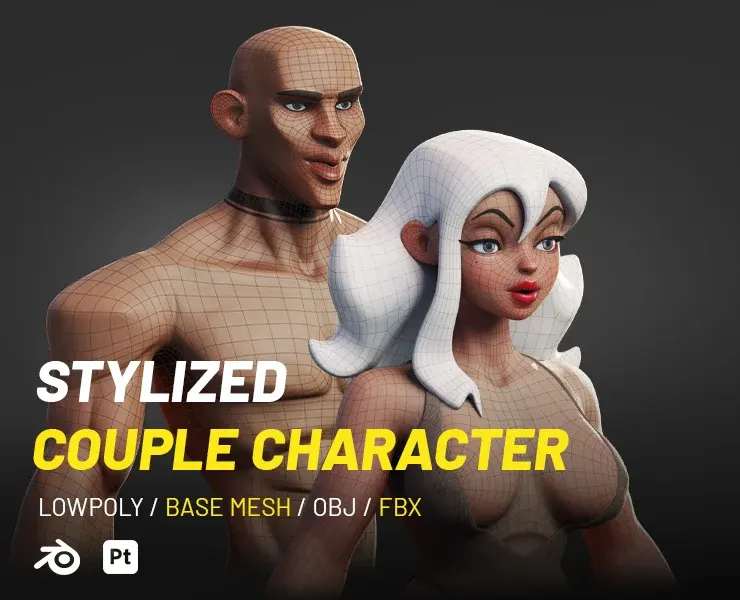 Stylized Couple Character