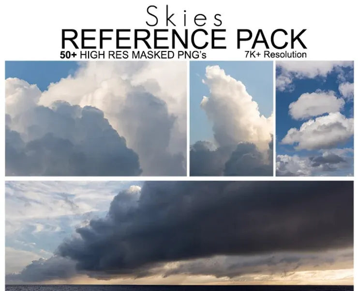 Reference Pack - Skies I - 200+ Royalty Free Photos