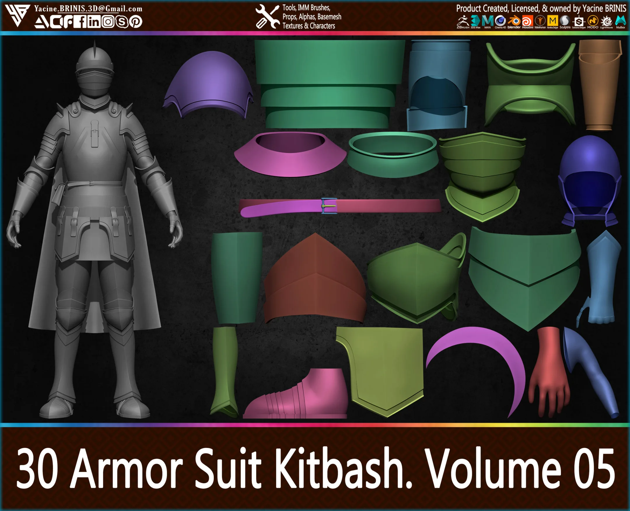 30 Armor Suit Kitbash Vol 05