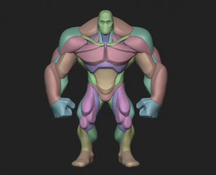 Stylized Super Anatomy Blockout