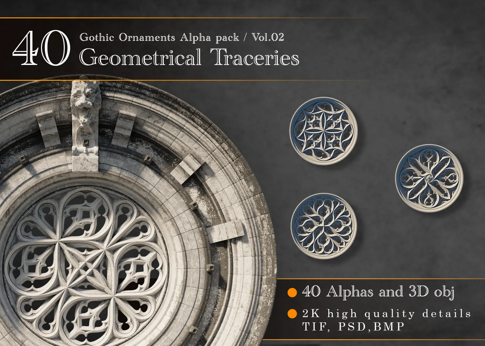 Gothic Ornaments Vol.02 / Geometrical Traceries