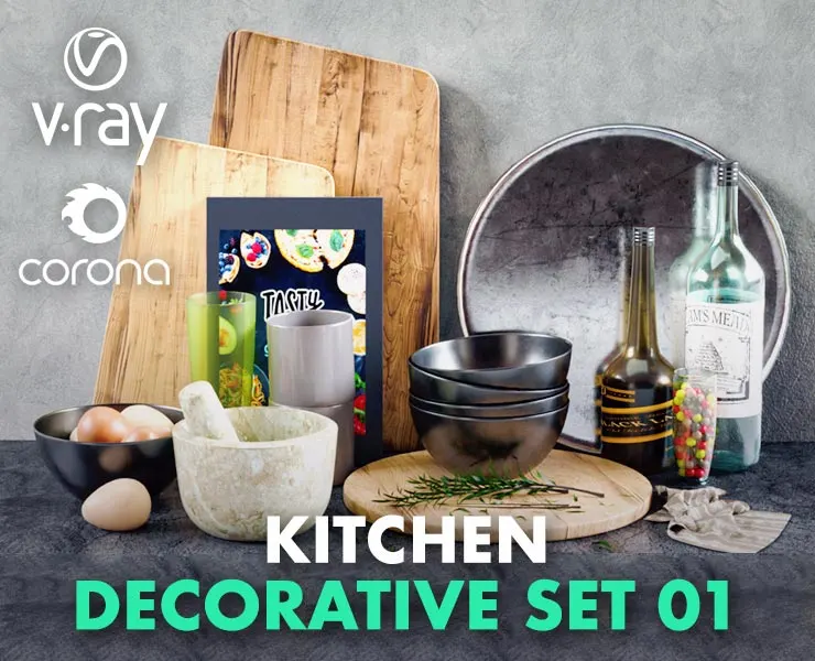 Kitchen Decorative Set 01