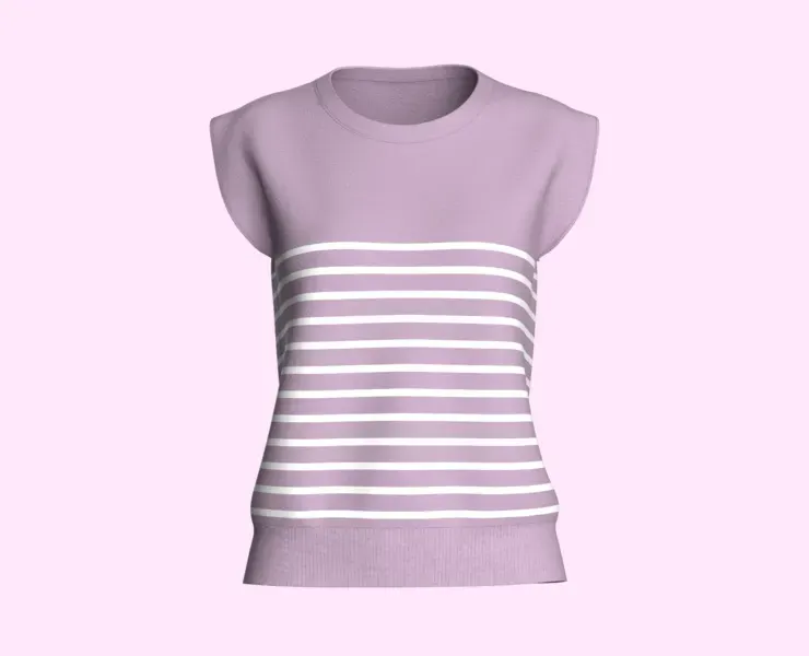 Girls Sleeveless Top | Marvelous / Clo3d / obj