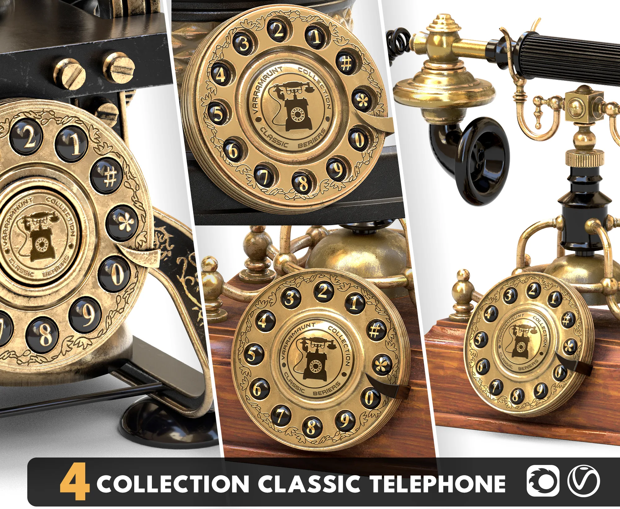 4 collection classic telephone