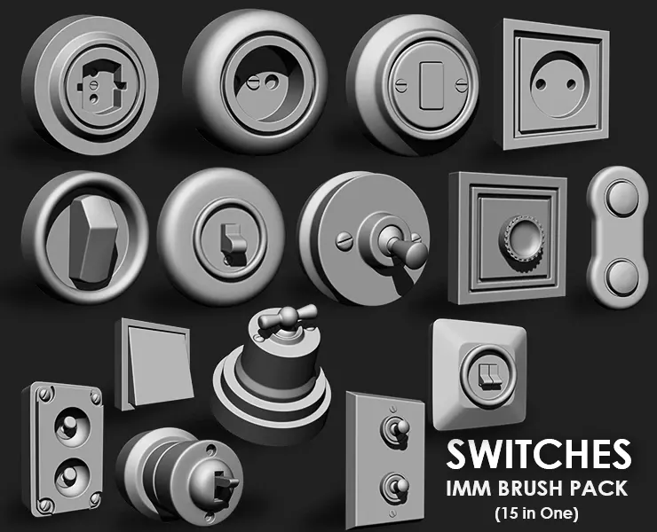 Switches IMM Brush Pack (15 in One)