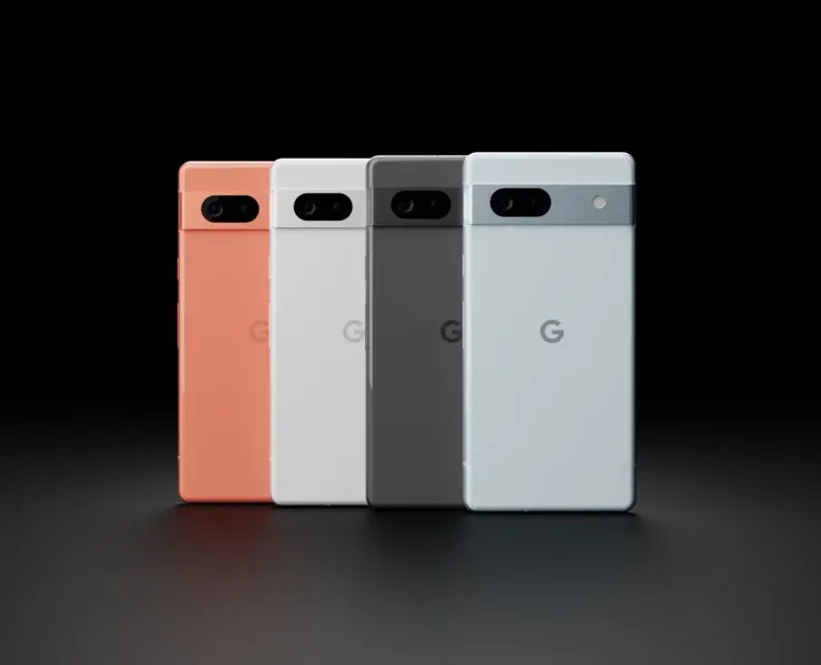 Google Pixel 7a in Official Colors