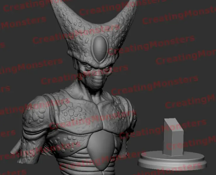 CELL  BUST DRAGON BALL Z STL