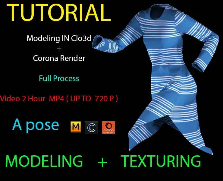 This tutorial is a full process of making in clo3d  and then rendering in corona