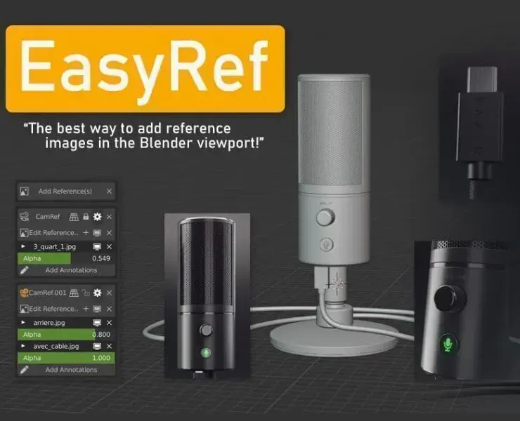 Easyref - A Blender Addon