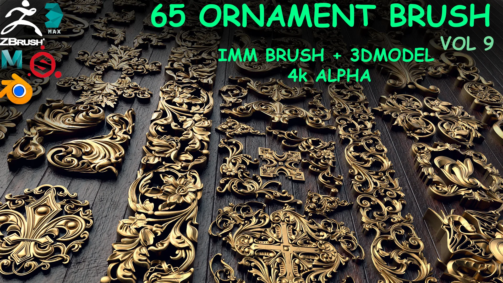 Fred's Ornament IMMBRUSH+3dModels Vol 9