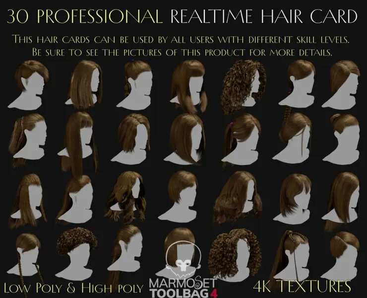 30 Professional Realtime Haircard