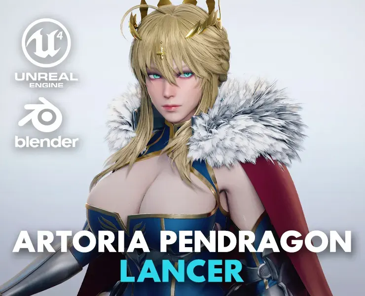 Artoria Pendragon Lancer - Game Ready