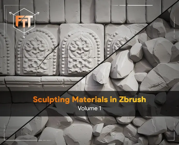 Sculpting Materials in Zbrush – Volume 1 - In-Depth Tutorial Course