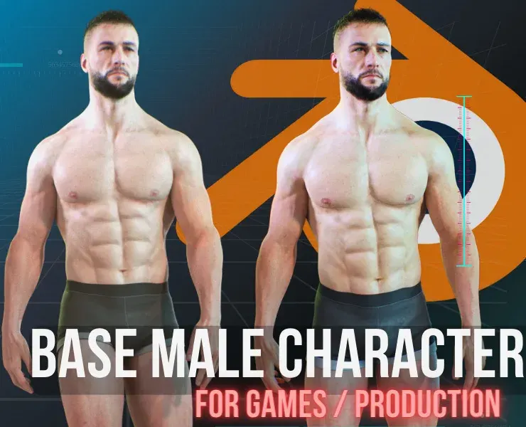 Base Male Character For Production / Games