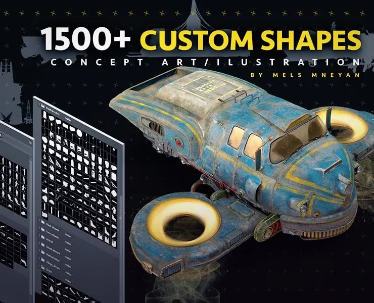1500+ Kitbash Custom Shapes