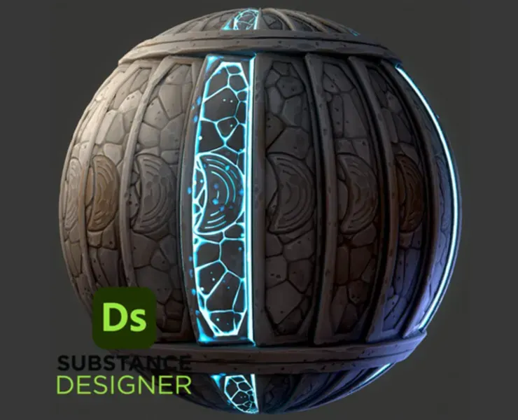 Stylized Fantasy Material - Substance 3D Designer + Sbsar File