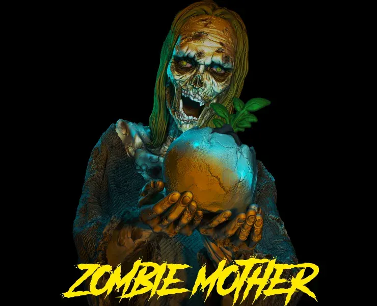 3D PRINTABLE ZOMBIE MOTHER - 3D PRINT MODEL 3D print model