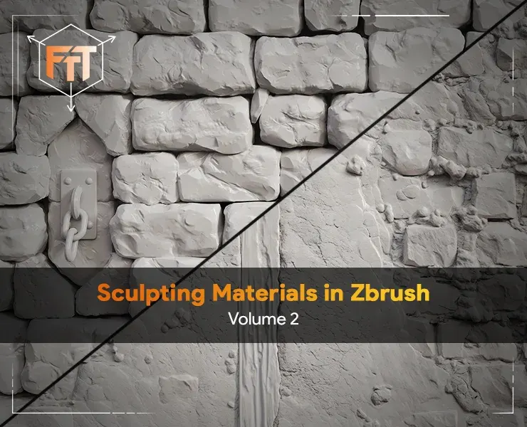 Sculpting Materials in Zbrush – Volume 2 - In-Depth Tutorial Course