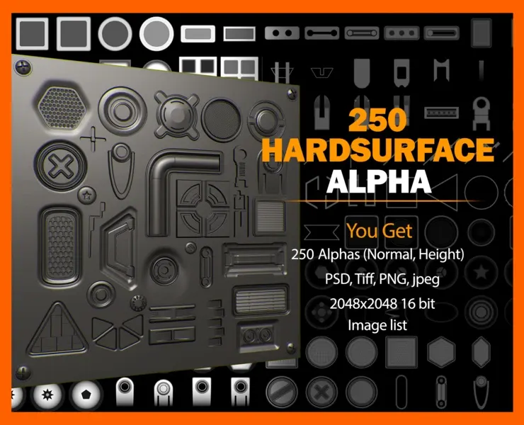 Hard-Surface Alphas _ Vol.1