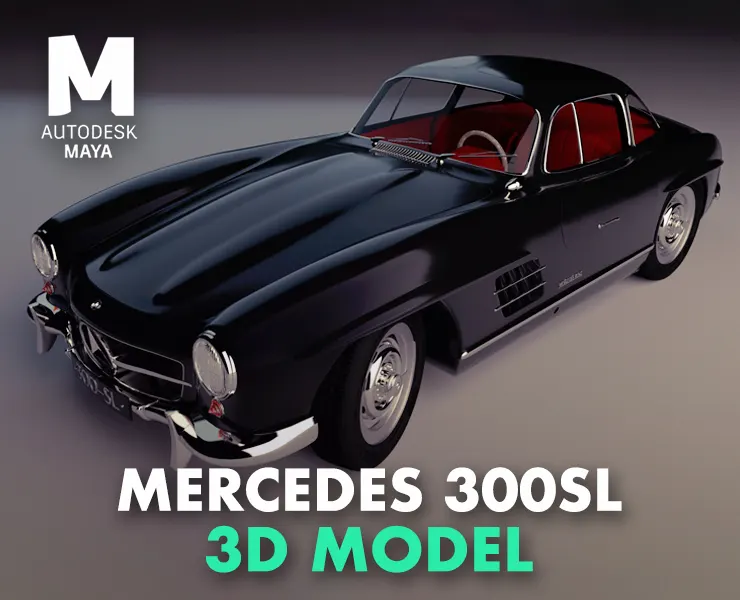 Mercedes Benz 300 SL - 3D Model