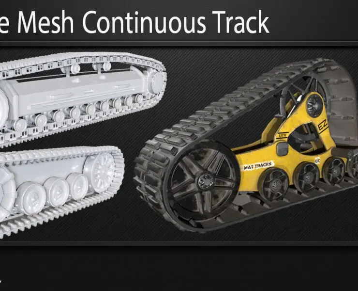 20 Base Mesh Continuous Track _ Vol 02 (Game Ready)