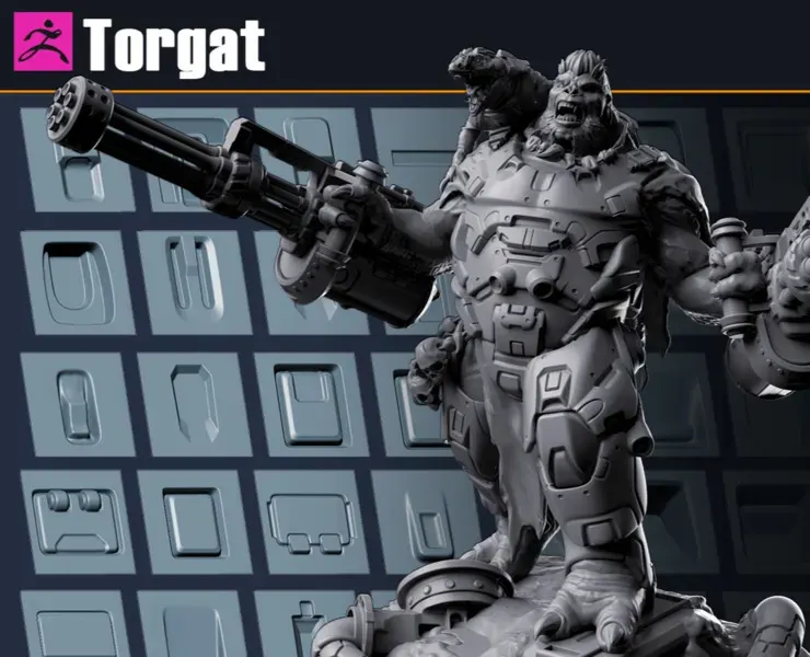 Torgat | 160 Hard Surface VDM Brushes for Zbrush