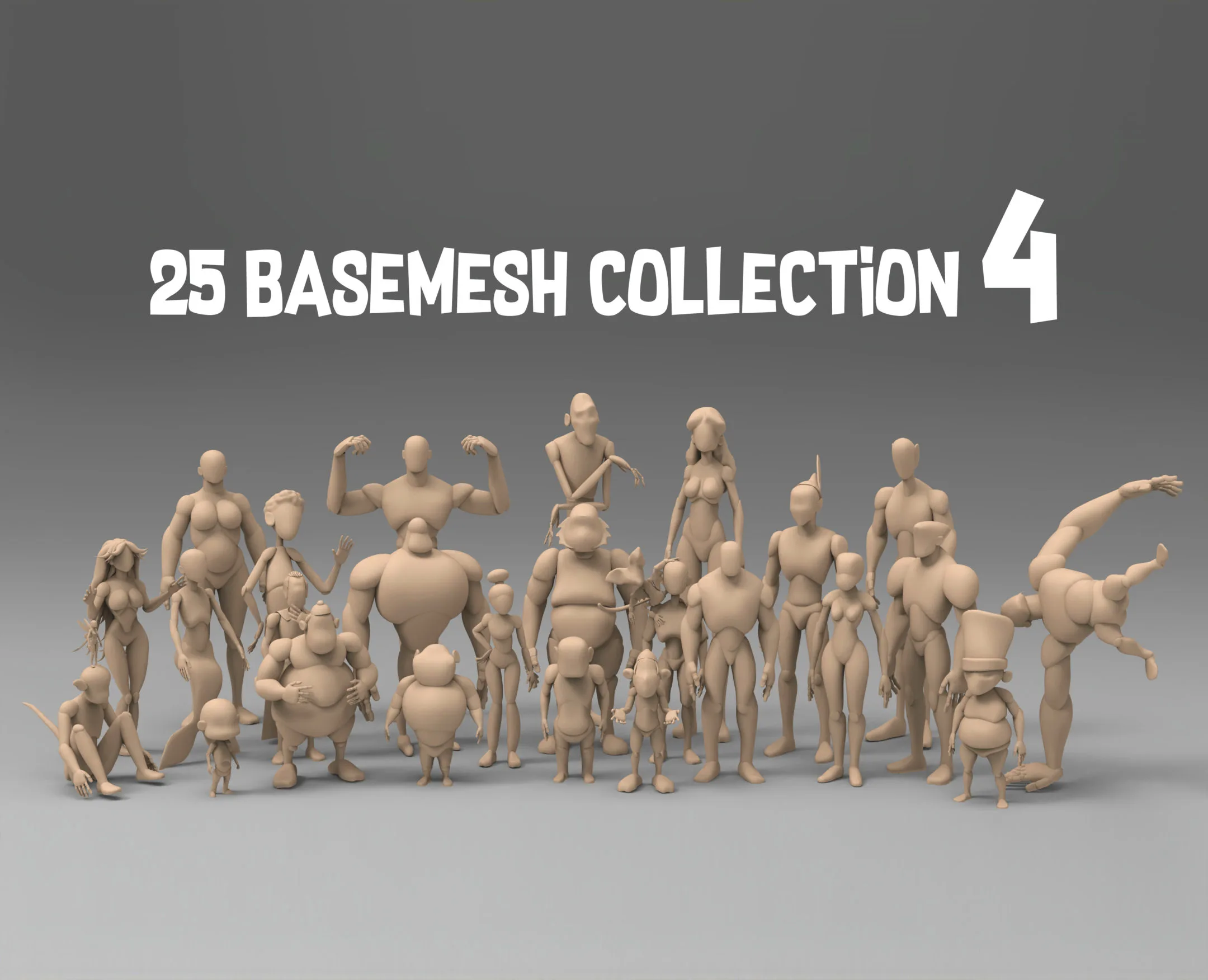 25 Basemesh collection 4