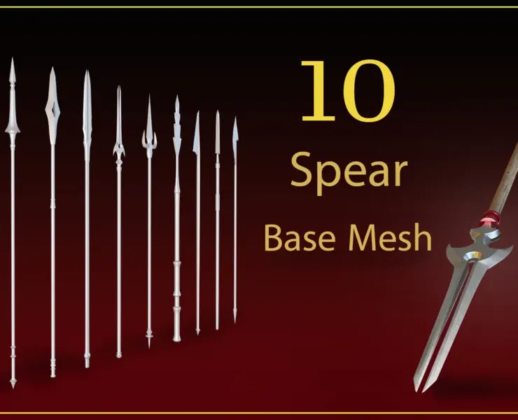 10 Spear Base Mesh