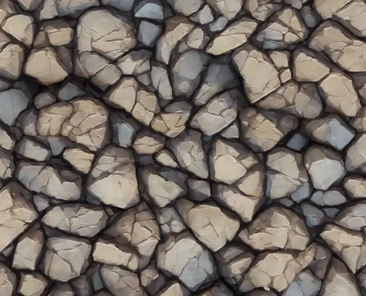 Stylized Rock v1 Seamless Texture