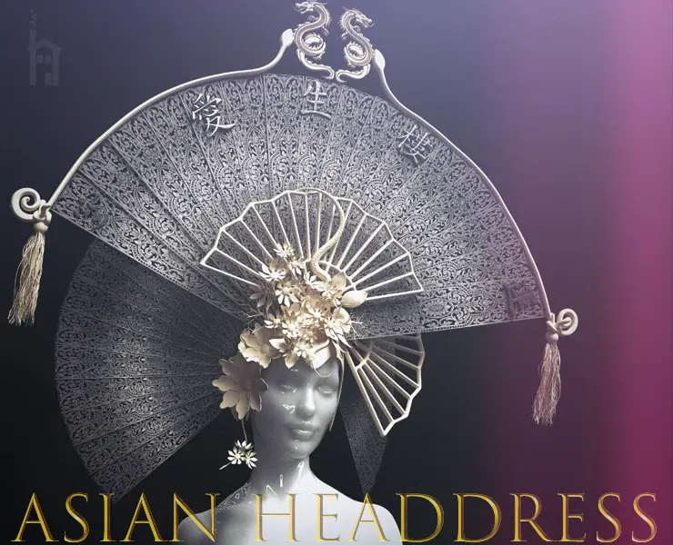 Anna May 1920's Asian Headdress