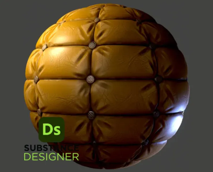 Stylized Leather Fabric - Substance 3D Designer + Sbsar File
