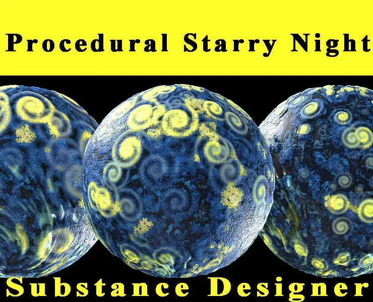 Procedural Starry Night Textures