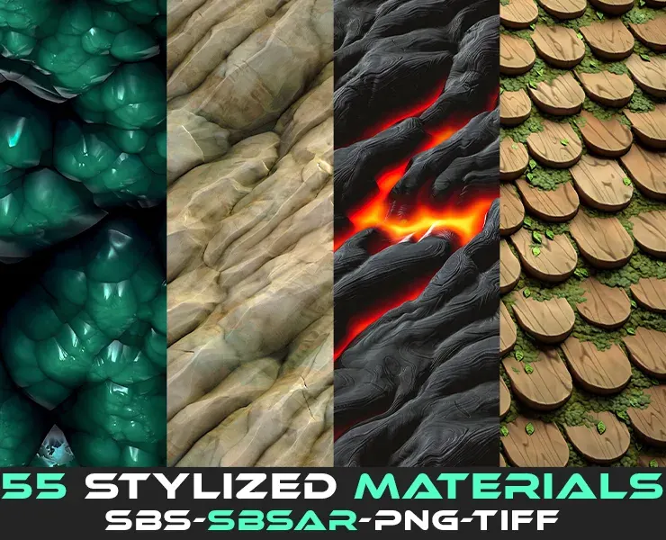 55 Stylized Material