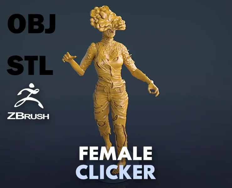 Female Clicker Sculpture