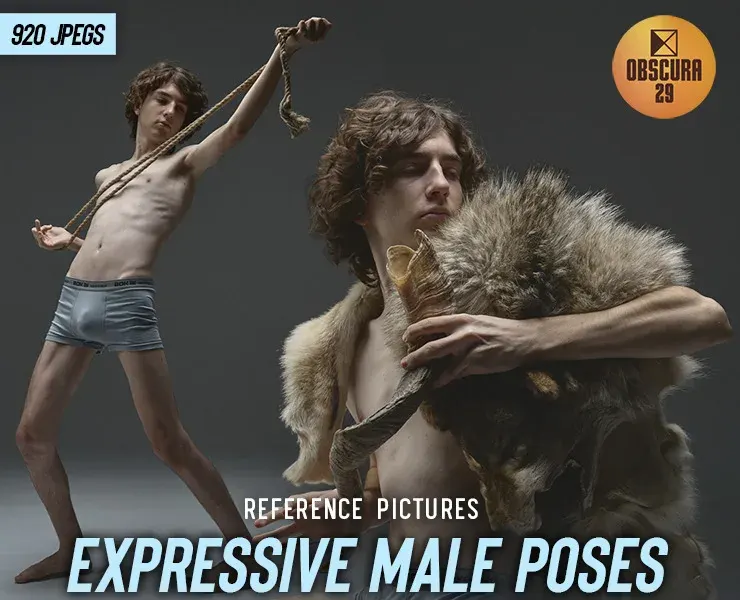 920 Expressive Male Poses Reference Pictures