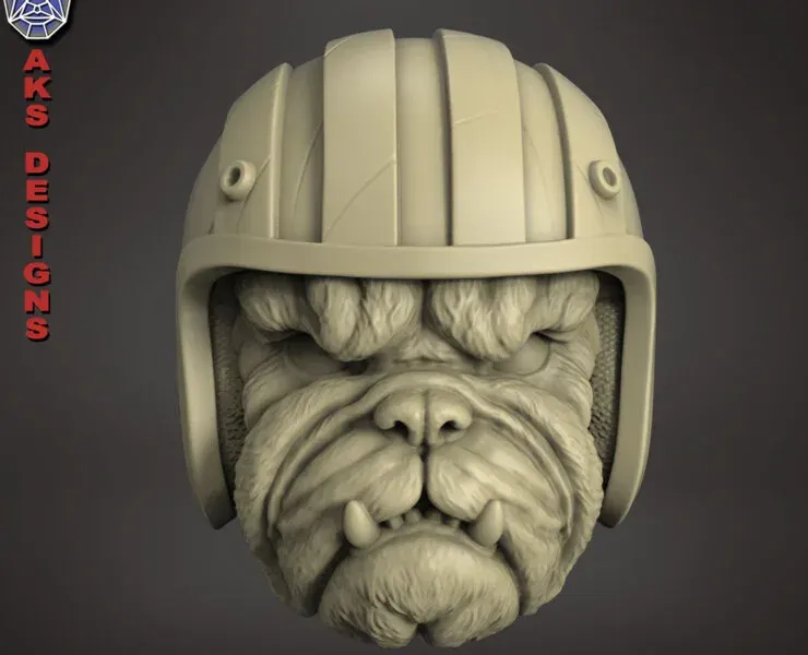 Bulldog Biker Version 1 Wall Home Decor Stl File