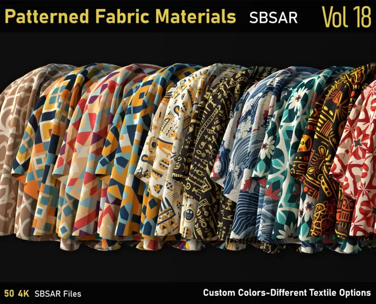 Patterned Fabric Material-Vol18-SBSAR