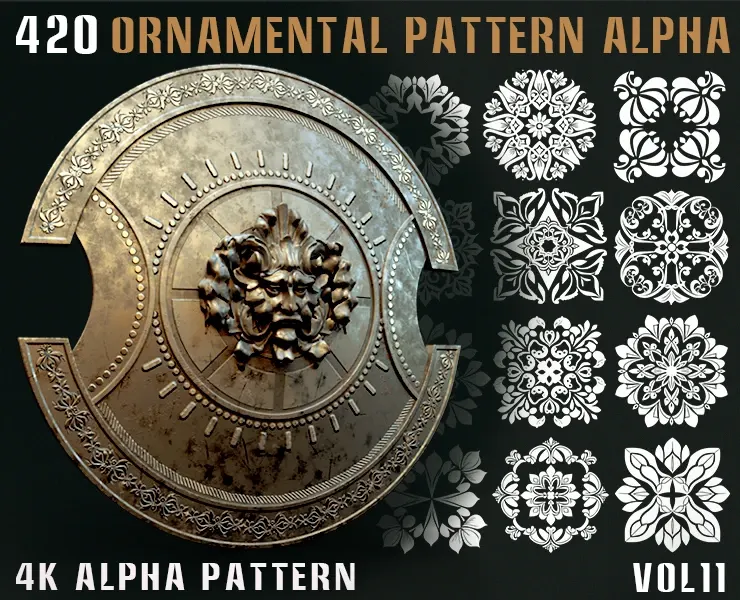 420 Ornamental Alpha Pattern-Vol.11